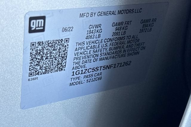 2022 Chevrolet Malibu 4dr Sdn LS w/1FL