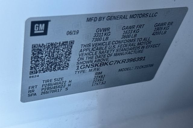 2019 Chevrolet Tahoe 4WD LT