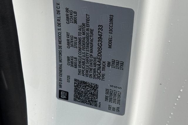 2025 Chevrolet Silverado 1500 Regular Cab Long Box 2-Wheel Drive WT