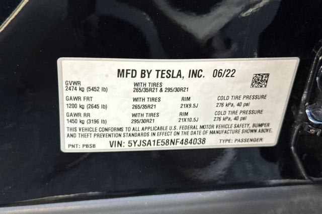 2022 Tesla Model S AWD