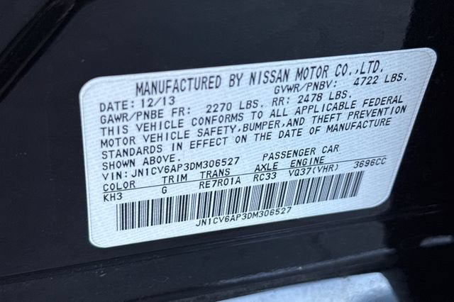 2013 INFINITI G37 Journey