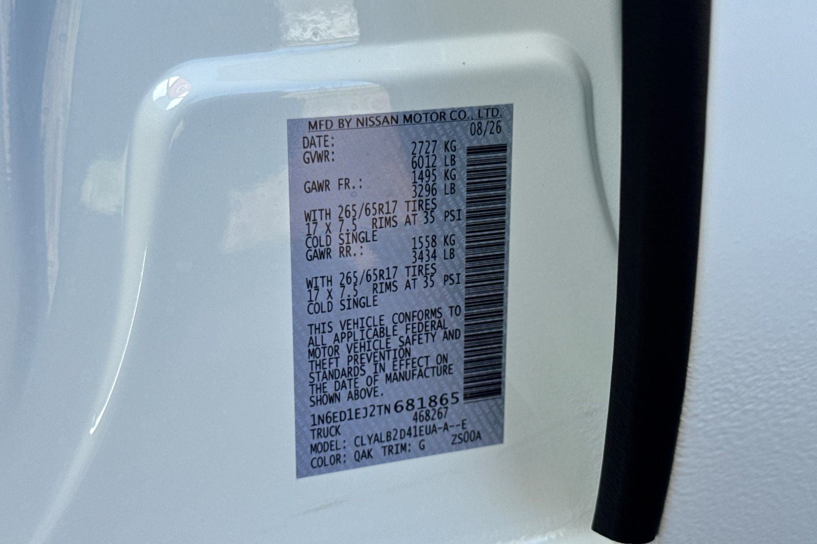 2026 Nissan Frontier SV
