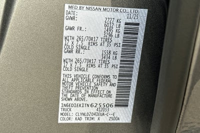 2026 Nissan Frontier PRO-4X