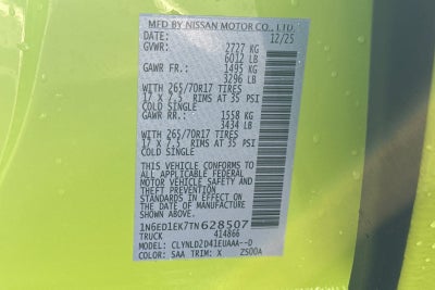 2026 Nissan Frontier PRO-4X