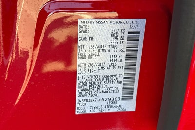 2026 Nissan Frontier PRO-4X