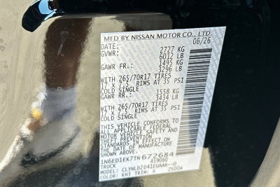 2026 Nissan Frontier PRO-4X