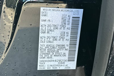 2026 Nissan Frontier PRO-4X