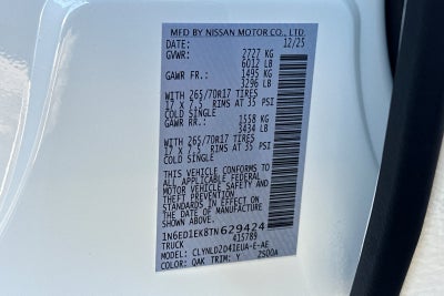 2026 Nissan Frontier PRO-4X