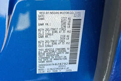 2026 Nissan Frontier PRO-4X