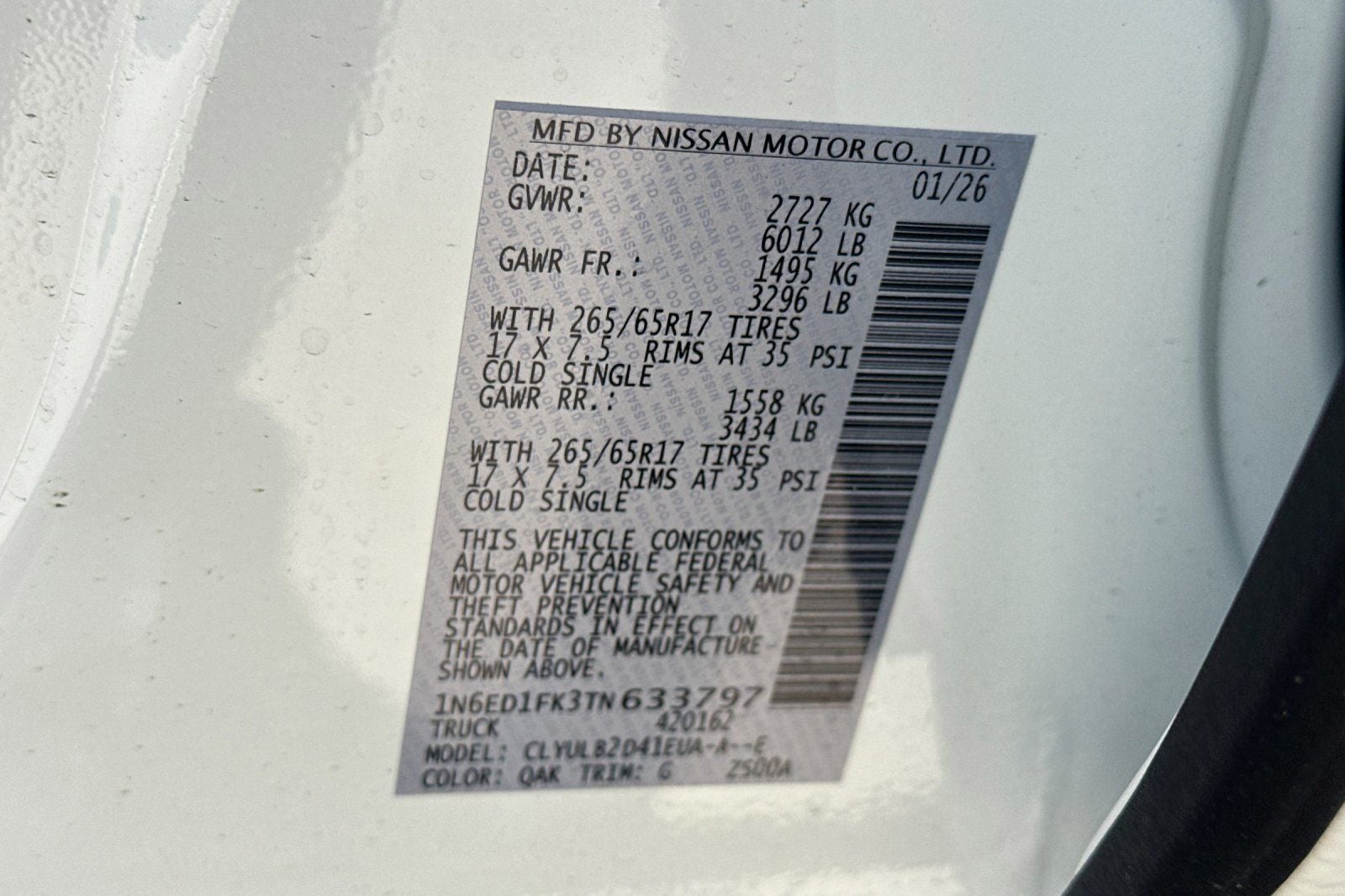 2026 Nissan Frontier SV