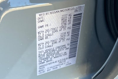 2026 Nissan Frontier PRO-4X