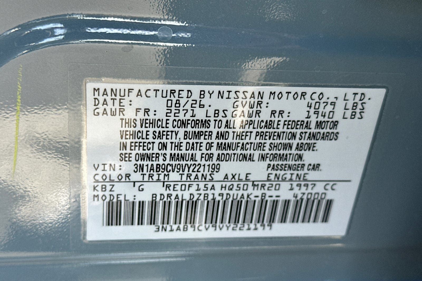 2027 Nissan Sentra SV
