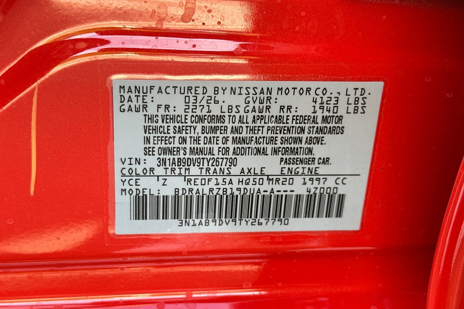 2026 Nissan Sentra SR