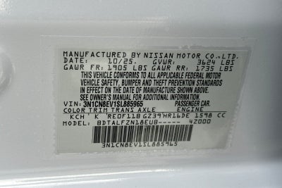 2025 Nissan Versa 1.6 SV