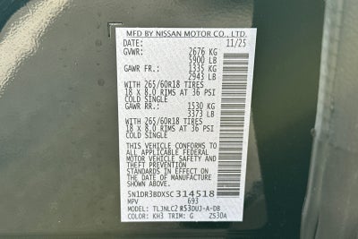 2025 Nissan Pathfinder Rock Creek