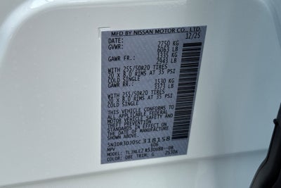 2025 Nissan Pathfinder Platinum