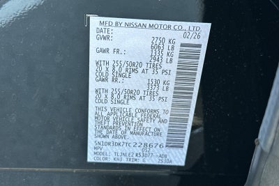 2026 Nissan Pathfinder Platinum