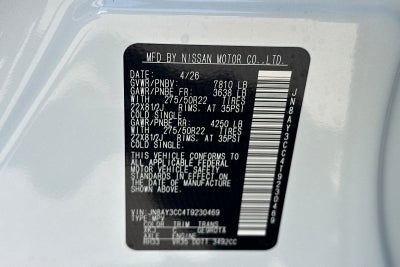 2026 Nissan Armada Platinum Reserve