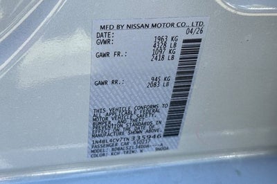 2026 Nissan Altima 2.5 SR