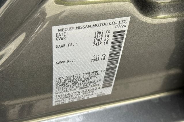 2026 Nissan Altima SR