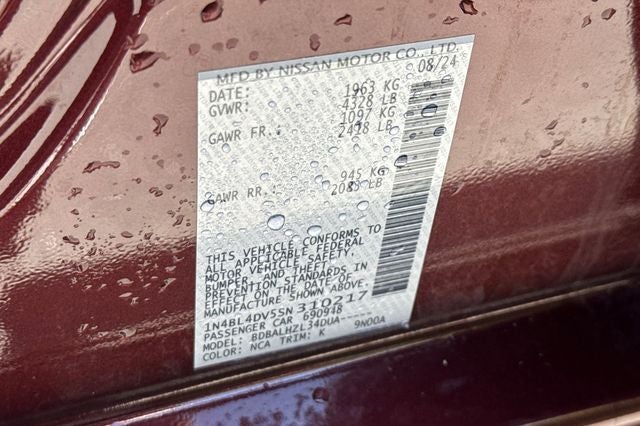 2025 Nissan Altima 2.5 SV 2.5 SV