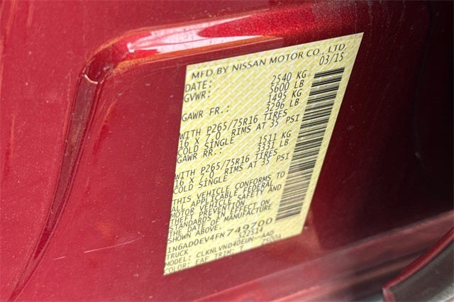 2015 Nissan Frontier PRO-4X PRO-4X