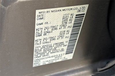 2023 Nissan Frontier PRO-X PRO-X RWD