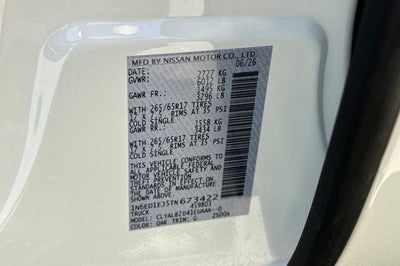 2026 Nissan Frontier SV