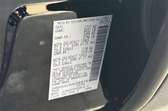 2026 Nissan Frontier Crew Cab SV