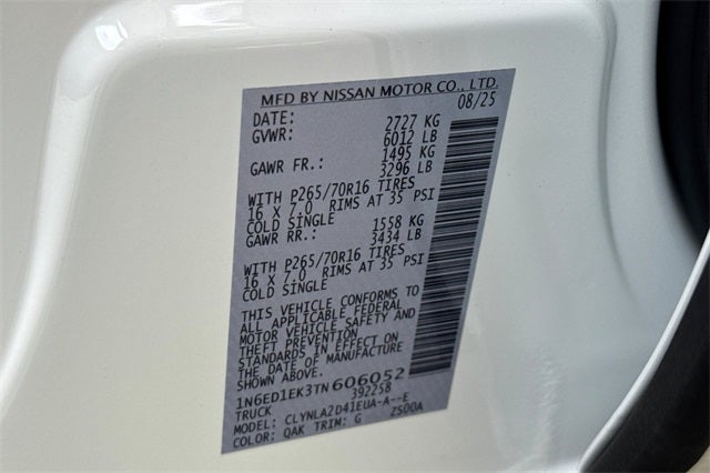 2026 Nissan Frontier Crew Cab S