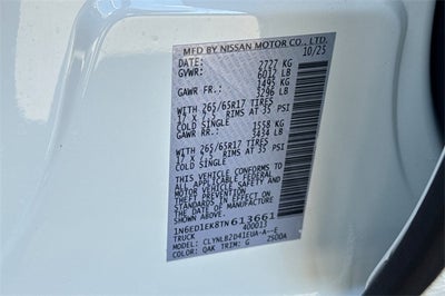 2026 Nissan Frontier Crew Cab SV