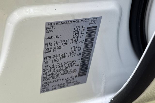 2026 Nissan Frontier Crew Cab SV Long Bed