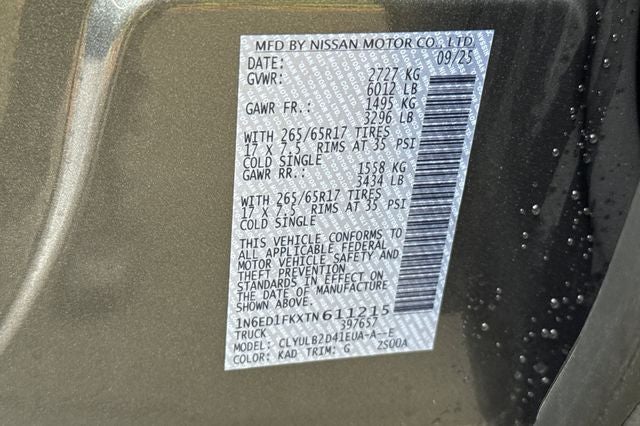 2026 Nissan Frontier Crew Cab SV Long Bed