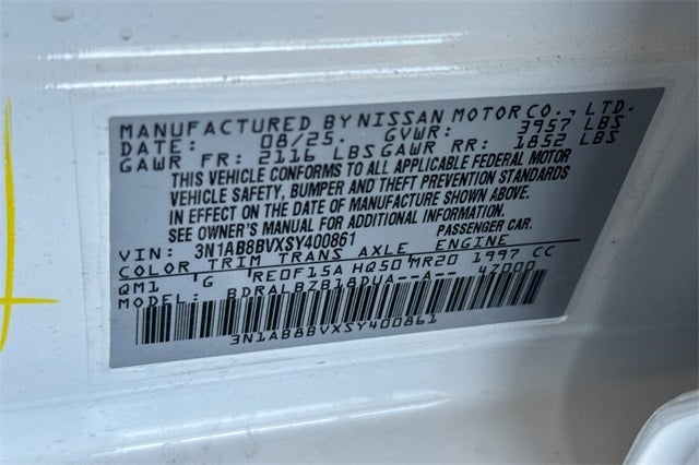 2025 Nissan Sentra S