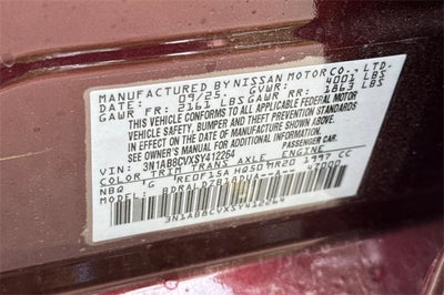 2025 Nissan Sentra SV