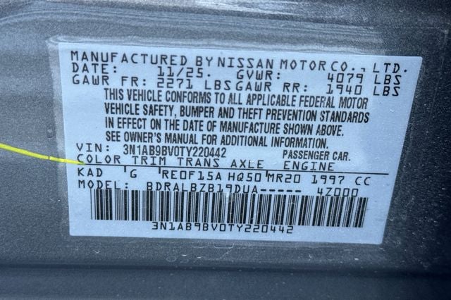 2026 Nissan Sentra S