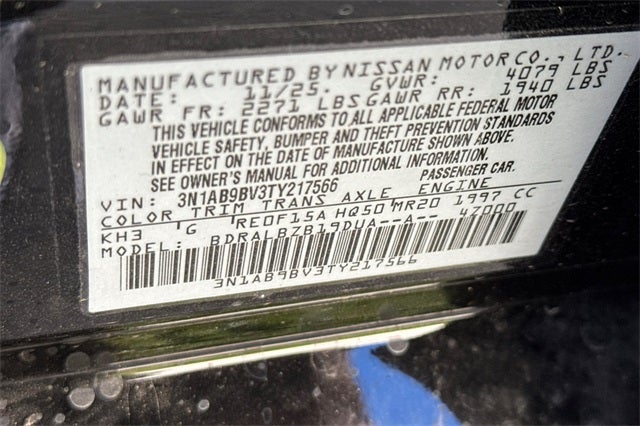 2026 Nissan Sentra S