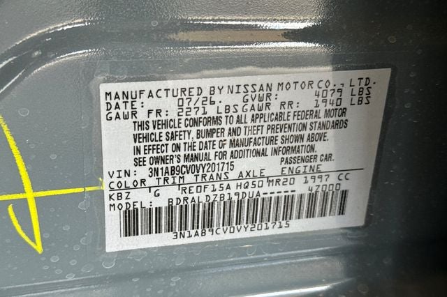 2027 Nissan Sentra SV