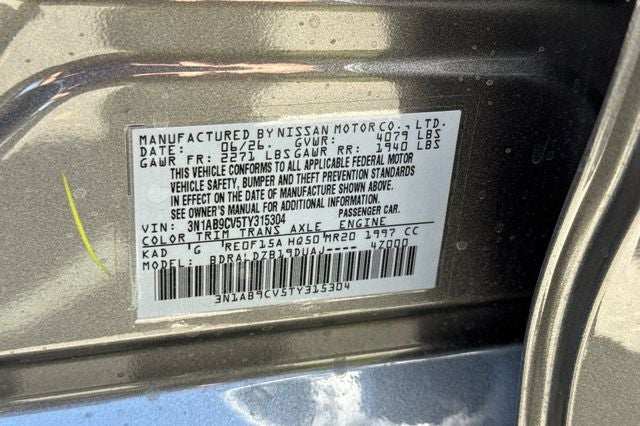 2026 Nissan Sentra SV