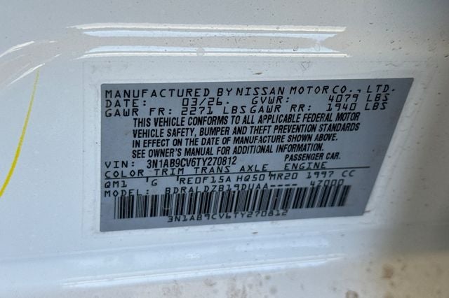 2026 Nissan Sentra SV