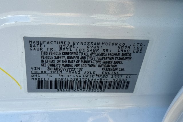 2027 Nissan Sentra SV
