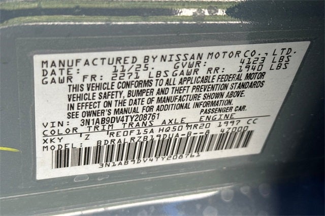 2026 Nissan Sentra SR