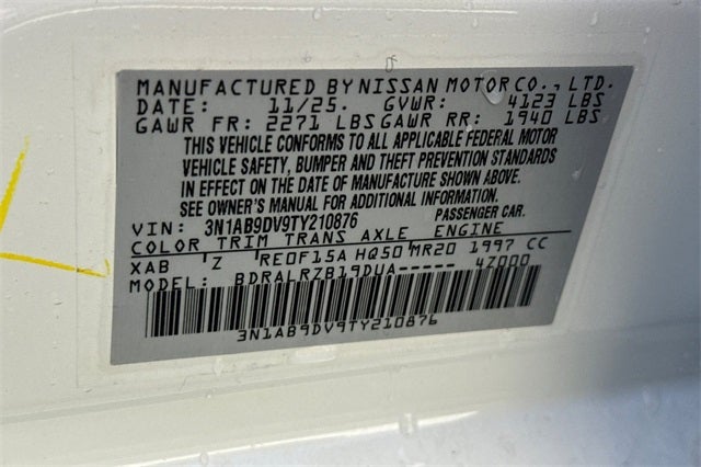 2026 Nissan Sentra SR