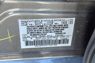 2026 Nissan Sentra SL