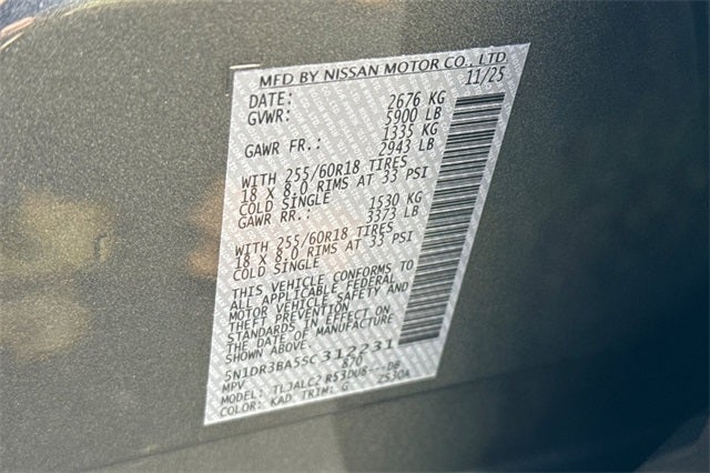 2025 Nissan Pathfinder SV