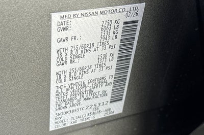 2026 Nissan Pathfinder SV