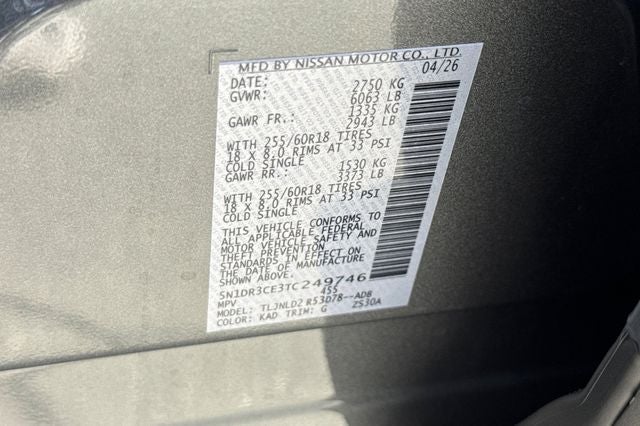 2026 Nissan Pathfinder SL
