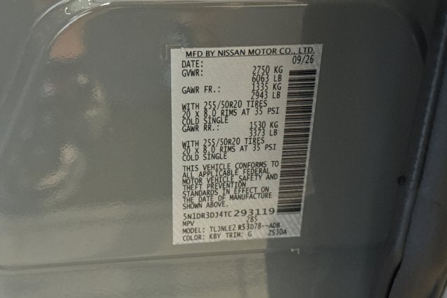 2026 Nissan Pathfinder Platinum