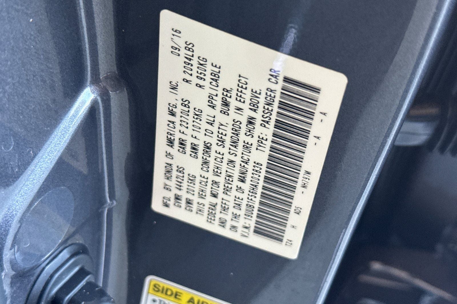 2017 Acura TLX 2.4L Base