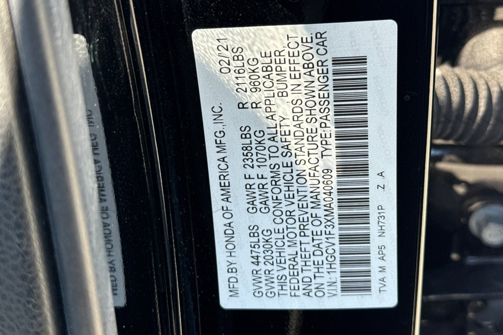 2021 Honda Accord Sport